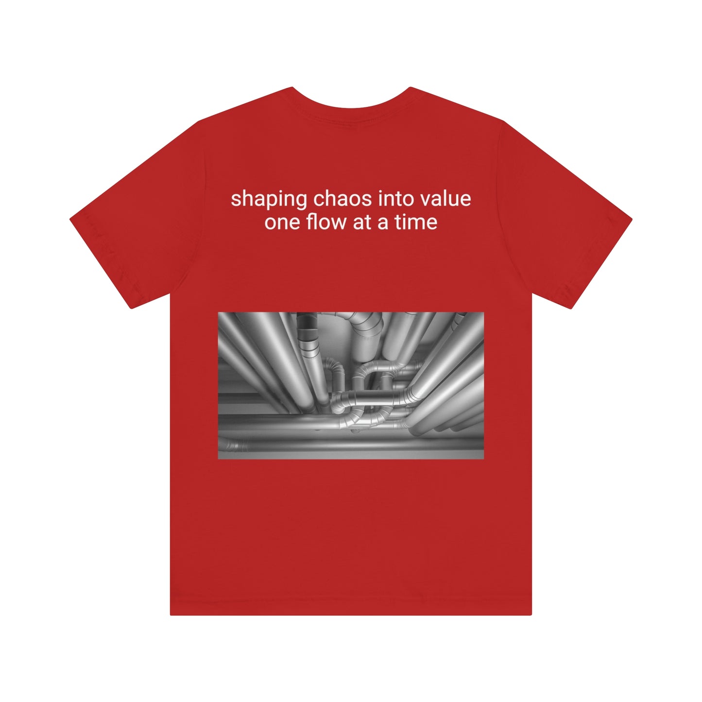 Pro-duct manager - shaping chaos into value one flow at a time - Unisex Multi-color Jersey Short Sleeve Tee, Professional, Gift, Funny