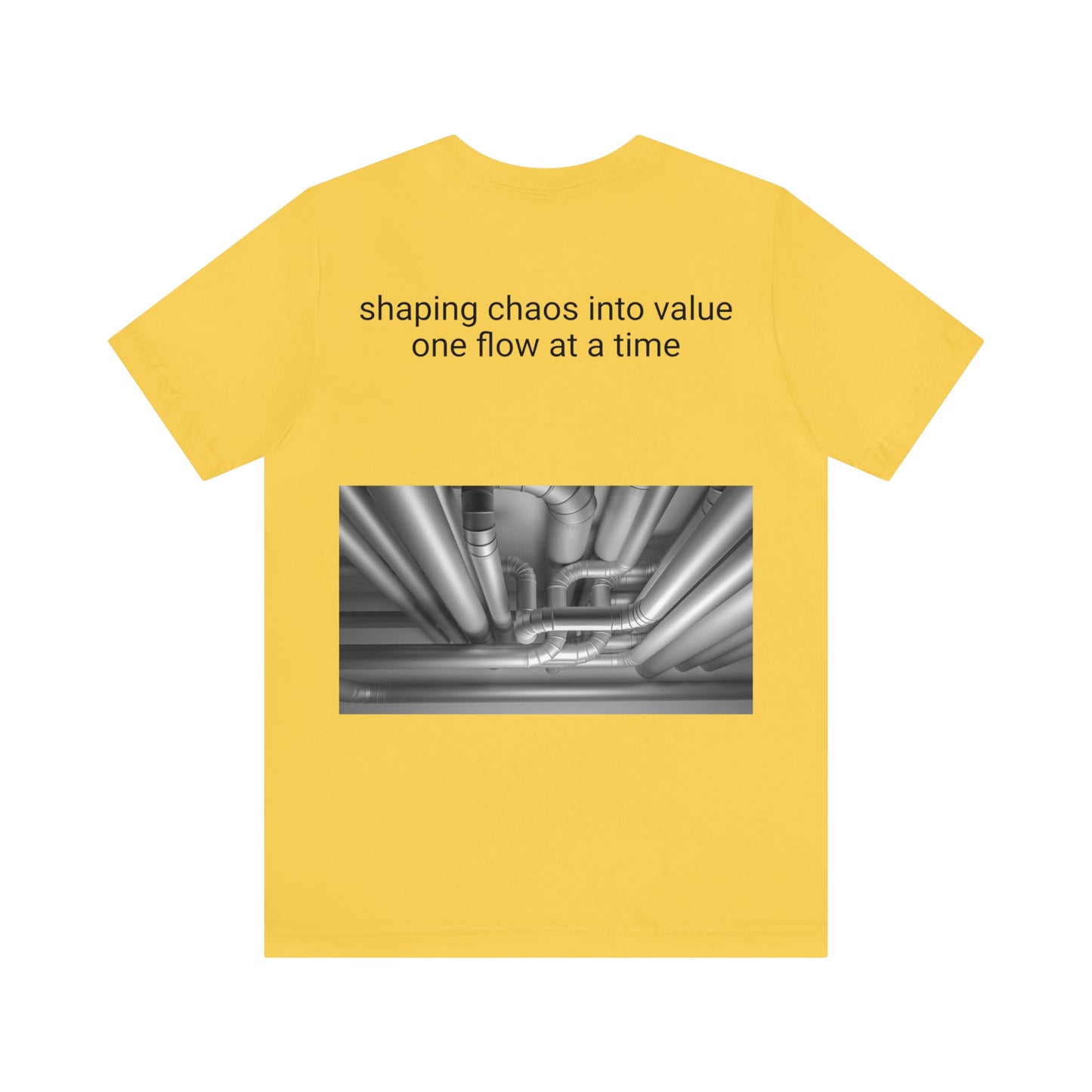 Pro-duct manager - shaping chaos into value one flow at a time - Unisex Multi-color Jersey Short Sleeve Tee, Professional, Gift, Funny