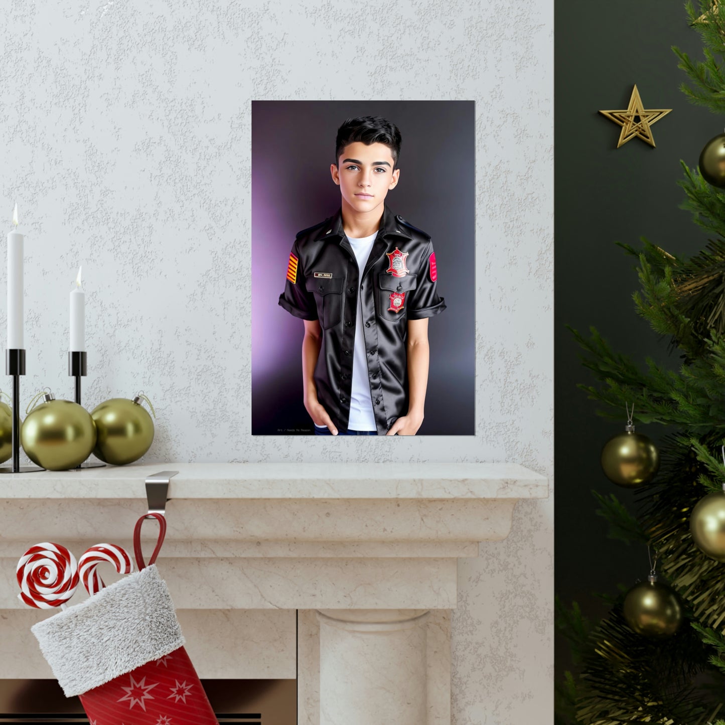 Fight the Fire, Save the Lives - Poster Print, Home, Inspirational Art, Profession, Life Mission, Youth