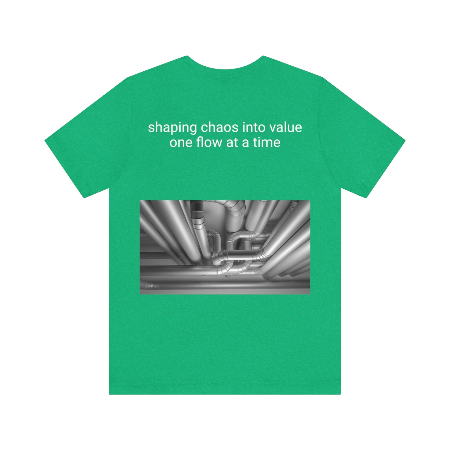 Pro-duct manager - shaping chaos into value one flow at a time - Unisex Multi-color Jersey Short Sleeve Tee, Professional, Gift, Funny