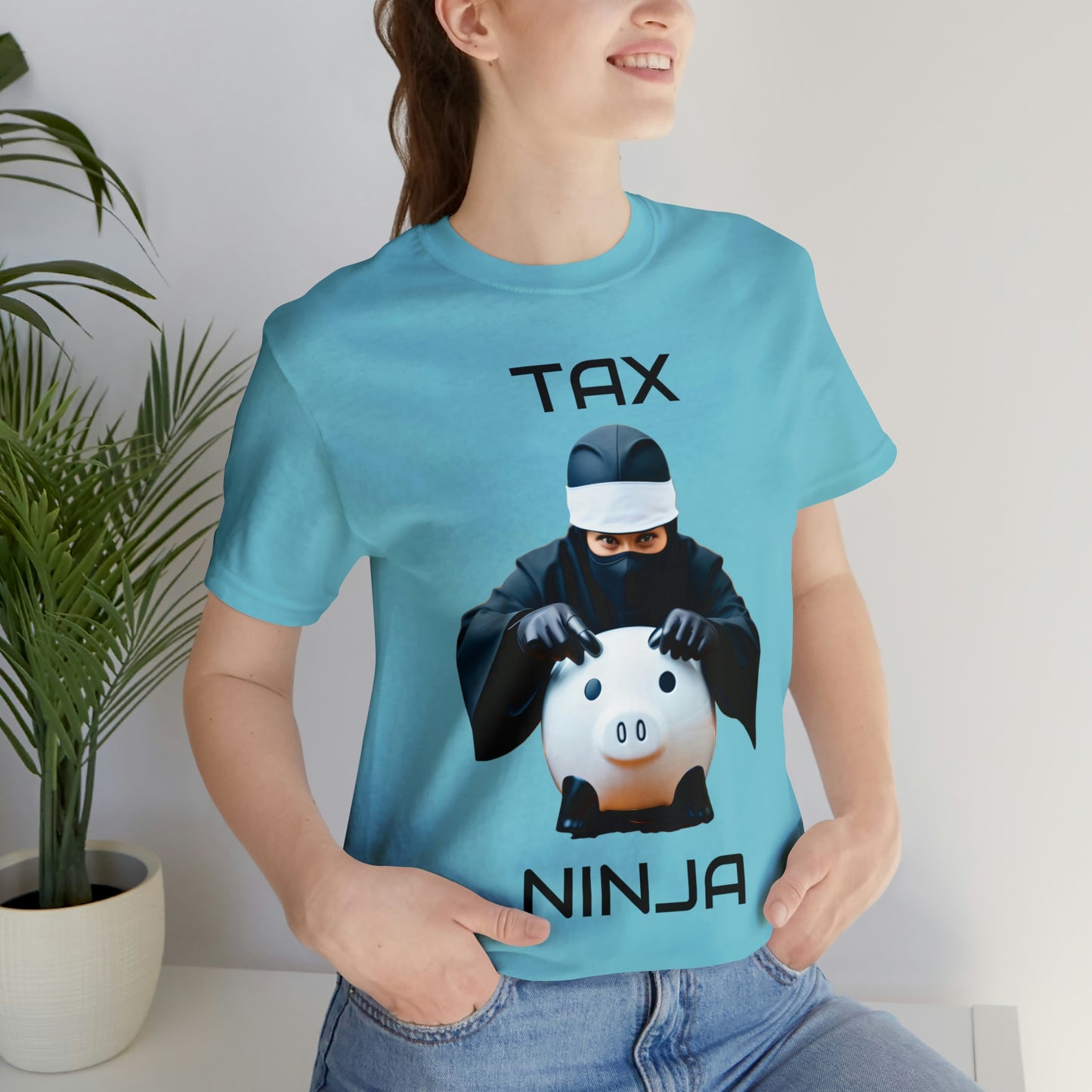 Tax Ninja - Master of Deduction - Unisex Multi-color Jersey Short Sleeve Tee, Professional, Gift, Funny