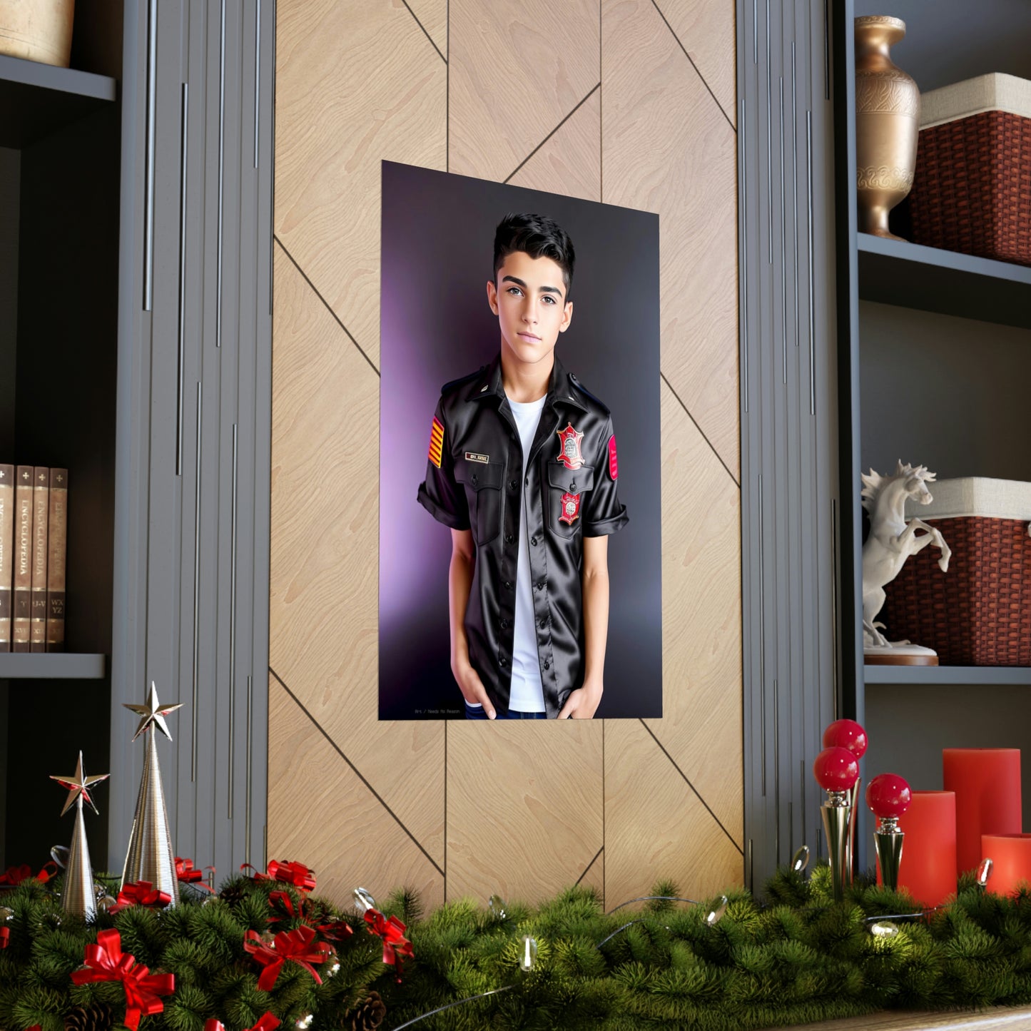 Fight the Fire, Save the Lives - Poster Print, Home, Inspirational Art, Profession, Life Mission, Youth