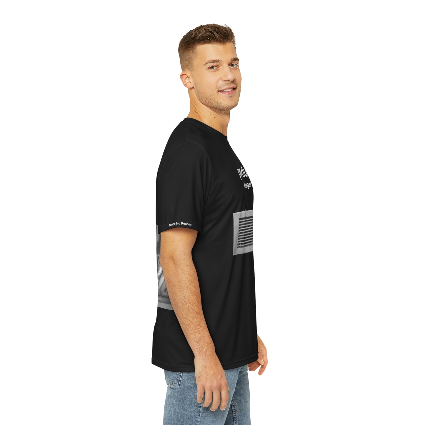 Pro-duct manager - shaping chaos into value one flow at a time :: Men's T-shirt, Professional, Gift, Funny